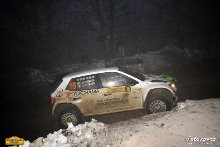 Rally, il pilota della Mrc Sport, Marchioro, conquista anche Arezzo