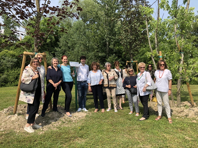 Fidapa, cerimonia degli alberi in via Pola