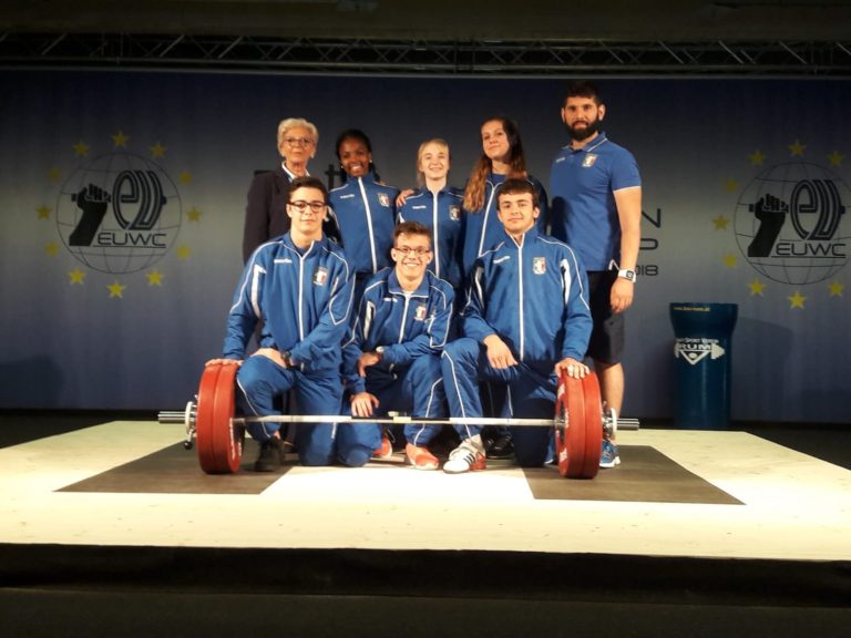 Tutti della Pesistica Pordenone gli Azzurri all’European Union Cup