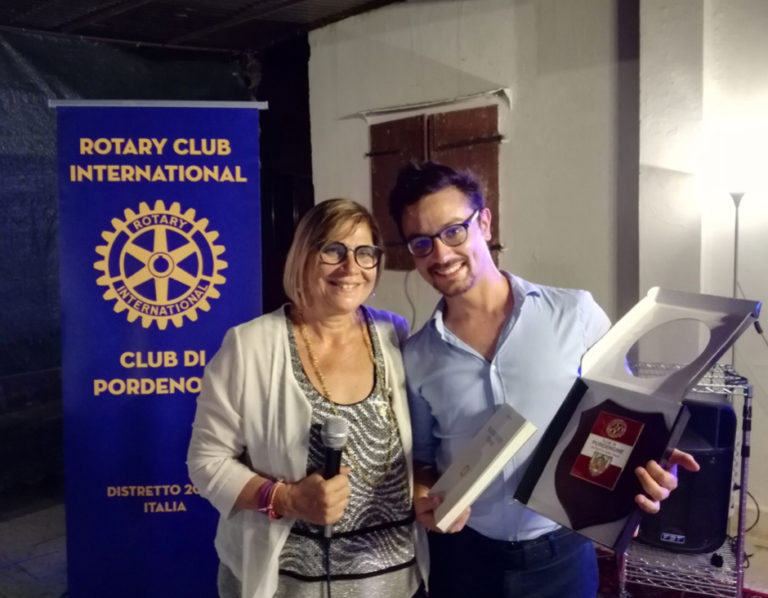 Mattia Mantellato danza per il Rotary a Villa Pedrina