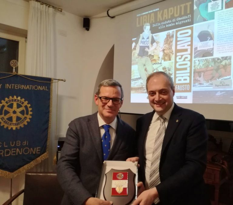 Al Rotary Pn, Biloslavo con “Libia Kaputt”