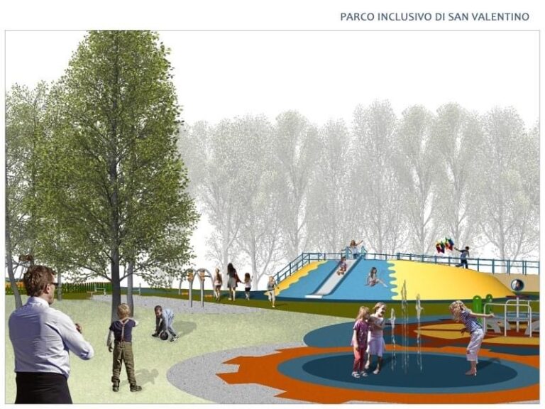 Parco San Valentino trasformato in un luogo inclusivo