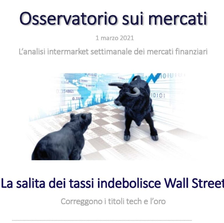 La salita dei tassi indebolisce Wall Street ; correggono i titoli tech e l’oro