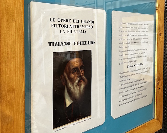 Tiziano tra Venezia e Spilimbergo, apprezzamento mostra filatelica sul Vecellio